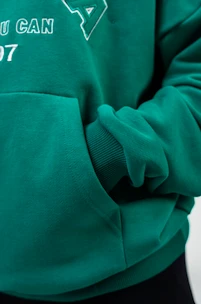 Dámská mikina Nebbia GYM RAT Branded Oversized Hoodie green