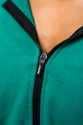 Dámská mikina Nebbia ICONIC Cropped Zip-Up Hoodie green