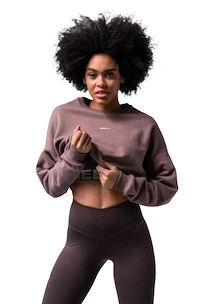 Dámská mikina Nebbia  Loose Fit Sweatshirt "Feeling Good" 420 brown