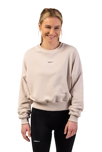 Dámská mikina Nebbia  Loose Fit Sweatshirt "Feeling Good" 420 cream