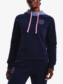 Dámská mikina Under Armour Rival Fleece CB Hoodie-NVY