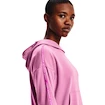 Dámská mikina Under Armour  Rival Terry Taped Hoodie Planet Pink