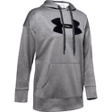 Dámská mikina Under Armour  Synthetic Fleece Chenille Logo PO Hooodie grey