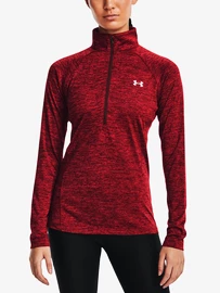 Dámská mikina Under Armour Tech 1/2 Zip - Twist-RED