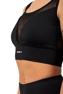 Dámská podprsenka Nebbia  Black Mesh Design Sports Bra "Breathe" 412 black S