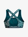 Dámská podprsenka Under Armour  Crossback Mid Print-GRN