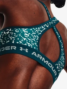 Dámská podprsenka Under Armour  Crossback Mid Print-GRN XS