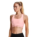 Dámská podprsenka Under Armour  Mid Keyhole Bra pink Beta Tint S