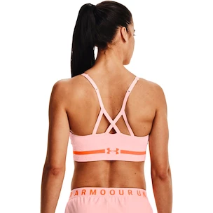 Dámská podprsenka Under Armour  Seamless Low Long Htr Bra pink Beta Tint L