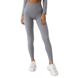 Dámské legíny GymBeam FLO Ribbed Leggings Grey