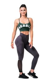 Dámské legíny Nebbia Fit & Smart leggings high waist marron