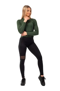 Dámské legíny Nebbia  High-Waist ¾ Length Sporty Leggings 404 black XS