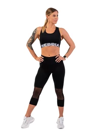 Dámské legíny Nebbia High-Waist ¾ Length Sporty Leggings 406 black