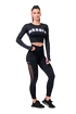 Dámské legíny Nebbia  Mesh leggings high waist black