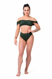 Dámské plavky Nebbia Miami retro bikini - top 553 dark green