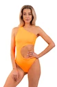 Dámské plavky Nebbia  One Shoulder Asymmetrical Monokini 458 Orange Neon