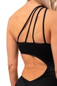 Dámské plavky Nebbia  One Shoulder Asymmetrical Monokini 459 Black
