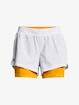 Dámské šortky Under Armour  Iso-Chill Run 2N1 Short-WHT L