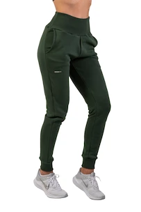 Dámské tepláky Nebbia  High-Waist Loose Fit Sweatpants "Feeling Good" 409 dark green XS