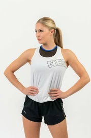 Dámské tílko Nebbia FIT Activewear Tank Top “Airy” with Reflective Logo white