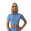 Dámské tričko GymBeam  FLO CropTop Blue