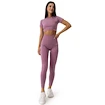 Dámské tričko GymBeam  FLO CropTop Violet