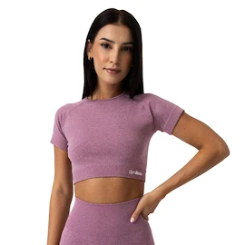 Dámské tričko GymBeam FLO CropTop Violet