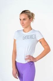 Dámské tričko Nebbia FIT Activewear Functional T-shirt with Short Sleeves white