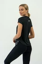 Dámské tričko Nebbia  FIT Activewear T-Shirt “Airy” with Reflective Logo black