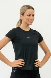 Dámské tričko Nebbia FIT Activewear T-Shirt “Airy” with Reflective Logo black