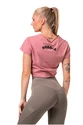 Dámské tričko Nebbia  Fit & Sporty crop top old rose