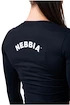 Dámské tričko Nebbia Hero Sporty Hero crop top long sleeve black