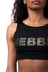 Dámské tričko Nebbia Intense Gold Mesh Mini Top 830 black