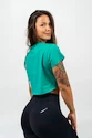 Dámské tričko Nebbia POWERHOUSE Oversized Crop Top green