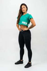 Dámské tričko Nebbia POWERHOUSE Oversized Crop Top green