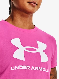 Dámské tričko Under Armour  SPORTSTYLE LOGO SS-PNK XS