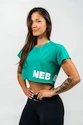 Dámský top Nebbia POWERHOUSE Oversized Crop Top green