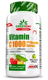 EXP Amix Nutrition ProVegan Vitamin C 1000 s extraktem z aceroly 60 kapslí