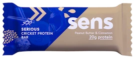 EXP Sens Serious Protein tyčinka s cvrččím proteinem 60 g arašídové máslo - skořice