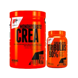 Extrifit Crea Monohydrate 400 g + Extrifit Tribulus 90 % 100 kapslí