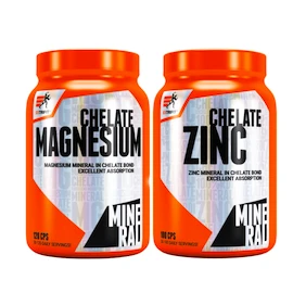 Extrifit Magnesium Chelate 120 kapslí + Extrifit Zinc Chelate 100 kapslí