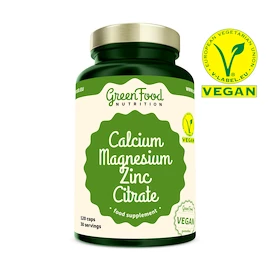 GreenFood Calcium Magnesium Zinc Citrate 120 caps