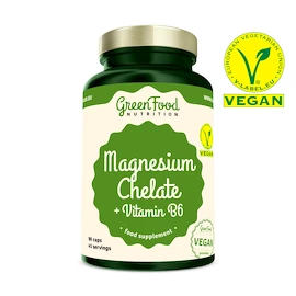 GreenFood Magnesium Chelate + Vitamin B6 90 caps