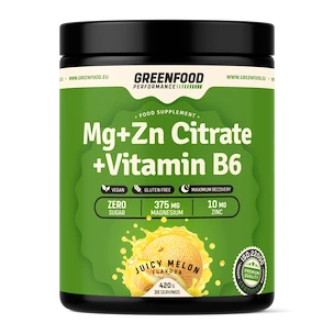 GreenFood Performance Mg + ZN Citrate + Vitamin B6 420 g