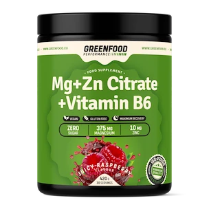 GreenFood Performance Mg + ZN Citrate + Vitamin B6 420 g