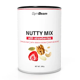 GymBeam Nutty Mix with Strawberries 300 g