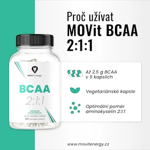 MOVit BCAA 2:1:1 120 kapslí