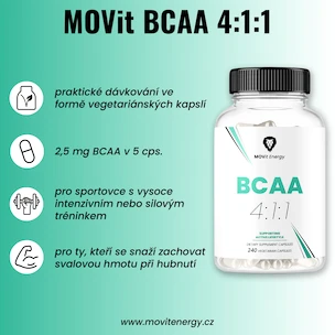 MOVit BCAA 2:1:1 240 kapslí