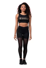 Nebbia Černé legíny „Breathe“ se síťkou 401 black, Sportovní výživa,  zdravá výživa, vybavení pro fitness a posilování