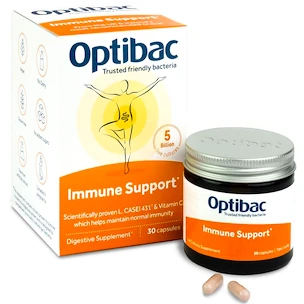 Optibac Immune Support (Probiotika pro obranný štít) 30 kapslí